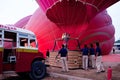 Balloning in Bagan, Myanmar Royalty Free Stock Photo