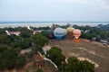 Balloning in Bagan, Myanmar Royalty Free Stock Photo