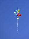 Ballons on blue sky Royalty Free Stock Photo