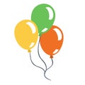 Ballons cartoon illustration Royalty Free Stock Photo