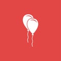 Ballons icon illustration isolated vector.