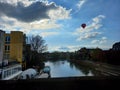 Balloon is in the air of Oxfordshire United Kingdom