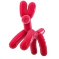 Balloon Animal Dog Jumping - Red on White