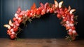 balloon arch with flowers