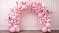 balloon arch with flowers