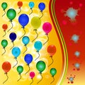 Balloon background. Royalty Free Stock Photo