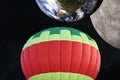 Balloon on a background of planets and space. Elements of this image furnished by NASA