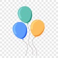 Balloon ballon vector flat cartoon birthday party