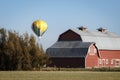 Balloon and Barns Royalty Free Stock Photo