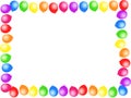 Balloon border Royalty Free Stock Photo