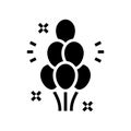 balloon bouquet glyph icon vector illustration Royalty Free Stock Photo