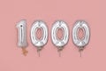 Balloon Bunting for celebration 1000 Royalty Free Stock Photo