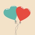 Balloon Cartoon Hearts Icon Color Cute Party