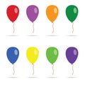 Balloon colorful set illustration