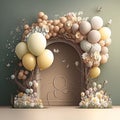 Balloon Digital Backgrounds, Easter digital backdrop, Spring Backdrop, Digital Photo Props Backgrounds Royalty Free Stock Photo