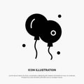 Balloon, Easter, Nature solid Glyph Icon vector Royalty Free Stock Photo