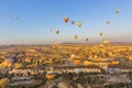 The balloon flight, the great tourist attraction of Cappadocia