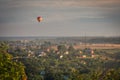 Balloon flights in the evening