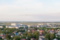 Balloon flights over the city