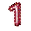 balloon foil pink donut sprinkle number one