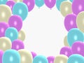 Balloon frame Royalty Free Stock Photo