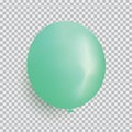 Balloon of green color realistic design vector isolated on trans