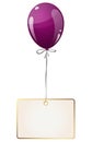 balloon with hangtag