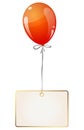 balloon with hangtag