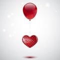 Balloon and heart