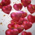 Balloon Hearts. Royalty Free Stock Photo