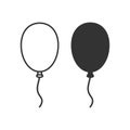 Balloon icon. Air balon symbol. Sign party decoration vector