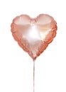 balloon inflatable air in the shape of a heart isolated on a white background