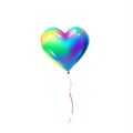 Balloon heart isolated vector 3D