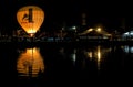 Balloon and its reflection at Annecy lake.
