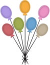 Balloon labels Royalty Free Stock Photo