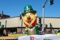 Balloon Leprechaun in Saint Patrick`s Day parade Boston, USA Royalty Free Stock Photo
