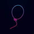 Balloon line nolan icon. Simple thin line, outline vector of web icons for ui and ux, website or mobile application