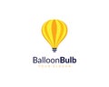 Balloon Bulb Logo Icon