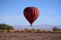 Balloon over Atacama desert in Chile Royalty Free Stock Photo