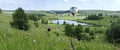 Balloon over the lake aerostat