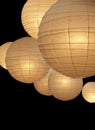 Balloon paper lamps