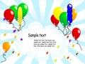 Balloon party background