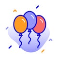 Balloon, party, celebration, festivity fully editable vector icons