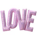 Balloon Pink 3D Love