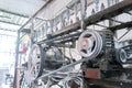 Balloon process industry in the factory. Steel machine