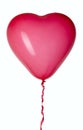 Balloon with red string for party decoration Royalty Free Stock Photo