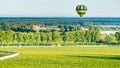 Balloon ride in Pommard region, France