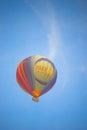 Hot air balloon show at summer in Harod valley Israel