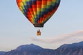 Balloon Rising in the Rockies