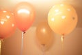 Multicolor of balloon in the room